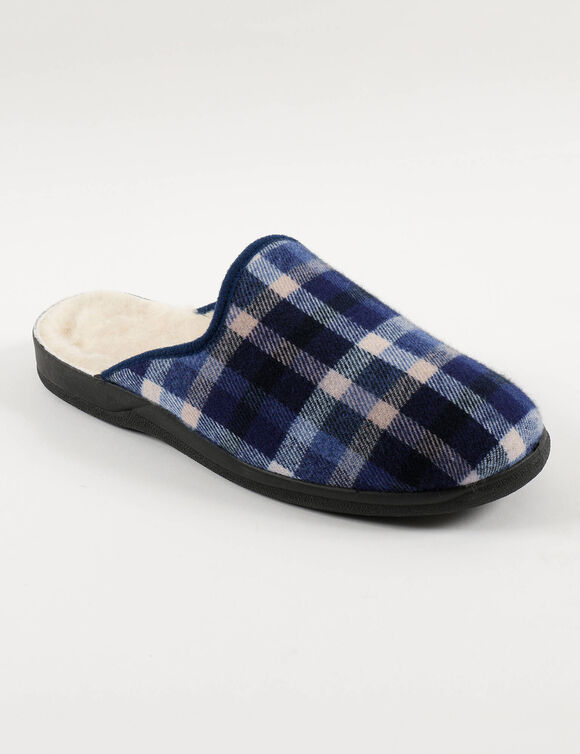 Mules homme fourrées - jusqu'au 47 (bleu) Mules homme fourrées - jusqu'au 47 (bleu)